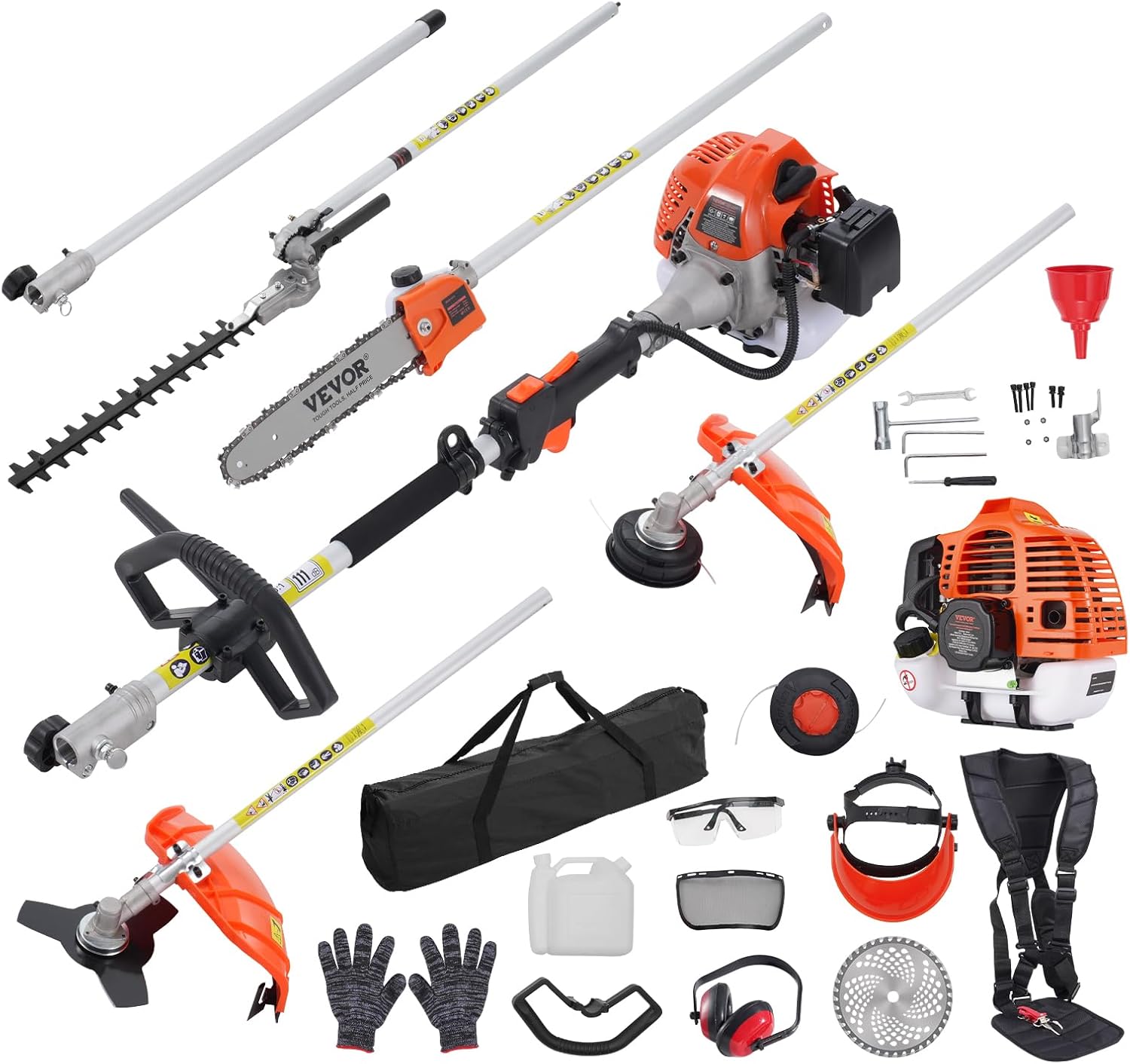 52cc Gas-Powered 6-in-1 Multi-Functional Trimmer