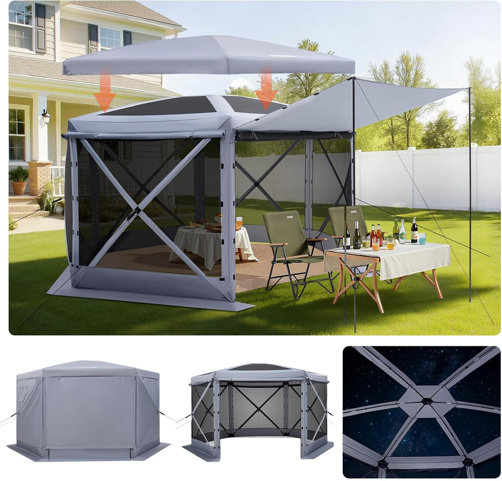 Pop up Gazebo Screen Tent 12 x 12 ft