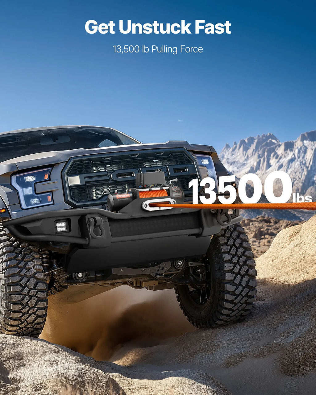 Electric Winch - 13500 lbs Load Capacity