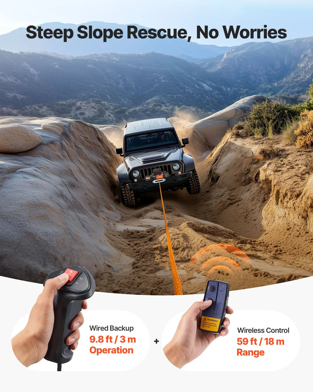 Electric Winch - 13500 lbs Load Capacity