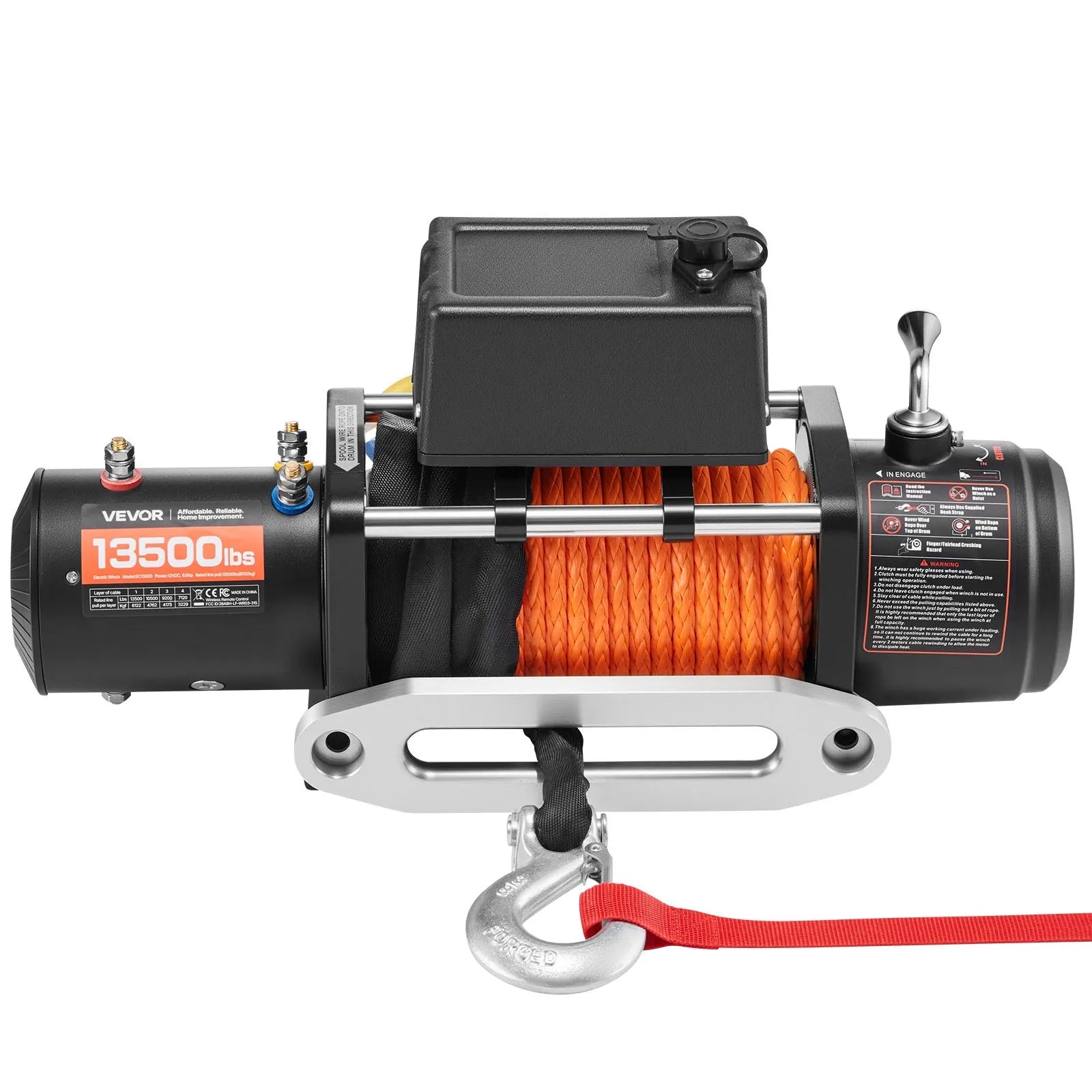 Electric Winch - 13500 lbs Load Capacity