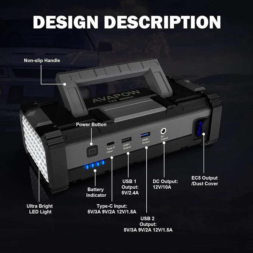 Jumpstarter 6000A & Power Bank