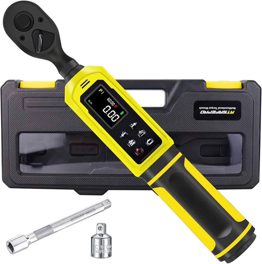 Digital Torque Wrench 3/8 inch drive 1-60 Nm with LED flash and buzzer alert