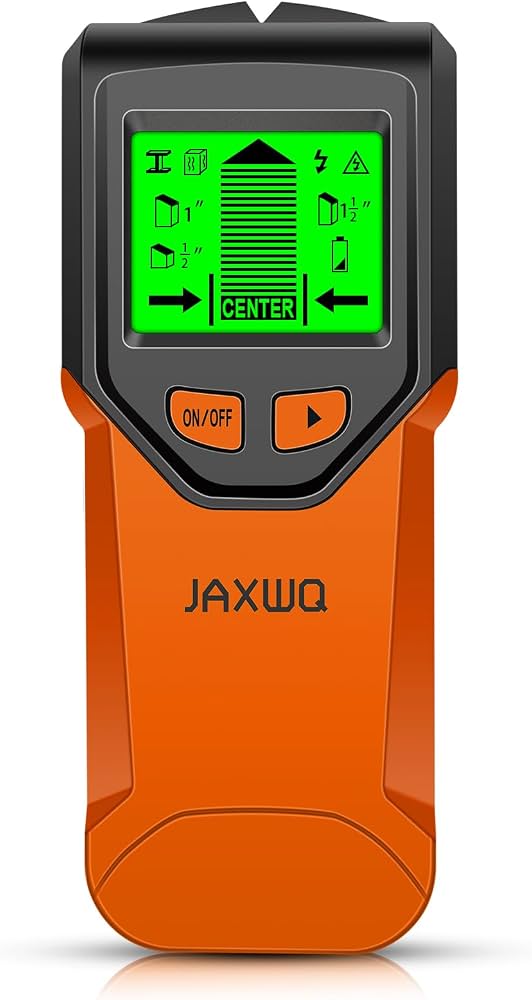Electronic Stud Finder Wall Scanner detects wood metal and AC wires with LCD display